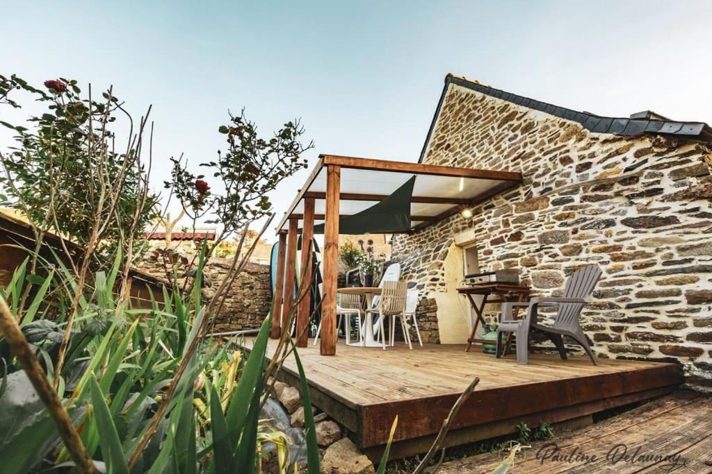 Ty Ar Mor Maison De La Mer, A 40 M De La Plage Saint-Michel-en-Grève 외부 사진