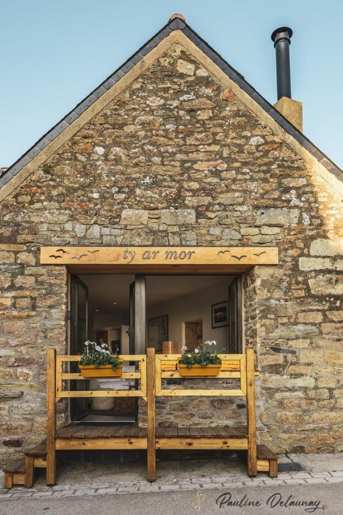 Ty Ar Mor Maison De La Mer, A 40 M De La Plage Saint-Michel-en-Grève 외부 사진